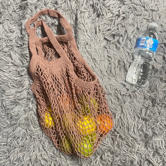 Pink Eco Cotton Mesh Farmers Market - Picture 12 of 13